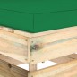 vidaXL Sofá central seccional con cojines madera impregnada gris vidaXL Sofá central seccional con cojines madera impregnada gris