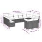 vidaXL Set de sofás de jardín 12 pzas y cojines ratán sintético marrón vidaXL Set de sofás de jardín 12 pzas y cojines ratán sintético marrón