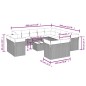 vidaXL Set sofás de jardín 14 pzas con cojines ratán sintético beige vidaXL Set sofás de jardín 14 pzas con cojines ratán sintético beige