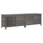 vidaXL Arcón jardín madera maciza abeto gris antracita 198,5x50x56,5cm vidaXL Arcón jardín madera maciza abeto gris antracita 198,5x50x56,5cm