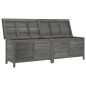 vidaXL Arcón jardín madera maciza abeto gris antracita 198,5x50x56,5cm vidaXL Arcón jardín madera maciza abeto gris antracita 198,5x50x56,5cm