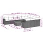 vidaXL Set de sofás de jardín 12 pzas con cojines ratán sintético gris vidaXL Set de sofás de jardín 12 pzas con cojines ratán sintético gris