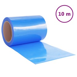 vidaXL Tira de cortina para puertas PVC azul 300x2,6 mm 10 m