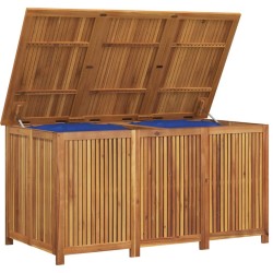 vidaXL Caja de almacenaje de jardín madera maciza acacia 150x80x75 cm