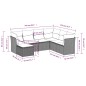 vidaXL Set de comedor de jardín 7 pzas y cojines ratán sintético negro vidaXL Set de comedor de jardín 7 pzas y cojines ratán sintético negro
