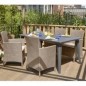Allibert Silla de comedor de jardín 2 uds Iowa capuchino 215519 Allibert Silla de comedor de jardín 2 uds Iowa capuchino 215519