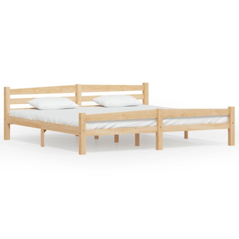 vidaXL Estructura de cama de madera maciza de pino 200x200 cm vidaXL Estructura de cama de madera maciza de pino 200x200 cm