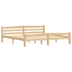 vidaXL Estructura de cama de madera maciza de pino 200x200 cm