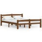 vidaXL Estructura de cama madera maciza pino marrón miel 140x200 cm vidaXL Estructura de cama madera maciza pino marrón miel 140x200 cm