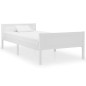 vidaXL Estructura de cama de madera maciza de pino blanca 90x200 cm vidaXL Estructura de cama de madera maciza de pino blanca 90x200 cm