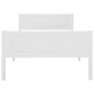vidaXL Estructura de cama de madera maciza de pino blanca 90x200 cm vidaXL Estructura de cama de madera maciza de pino blanca 90x200 cm