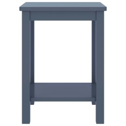 vidaXL Mesita de noche madera maciza de mango gris claro 40x30x50 cm