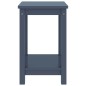 vidaXL Mesita de noche madera maciza de mango gris claro 40x30x50 cm