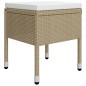 vidaXL Juego de comedor de jardín de 5 piezas beige vidaXL Juego de comedor de jardín de 5 piezas beige