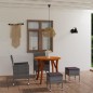 vidaXL Juego de comedor de jardín de 5 piezas gris vidaXL Juego de comedor de jardín de 5 piezas gris
