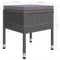 vidaXL Juego de comedor de jardín de 5 piezas gris