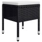 vidaXL Juego de comedor de jardín de 5 piezas negro vidaXL Juego de comedor de jardín de 5 piezas negro