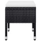 vidaXL Juego de comedor de jardín de 5 piezas negro vidaXL Juego de comedor de jardín de 5 piezas negro