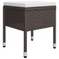vidaXL Juego de comedor de jardín de 5 piezas marrón vidaXL Juego de comedor de jardín de 5 piezas marrón