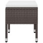 vidaXL Juego de comedor de jardín de 5 piezas marrón vidaXL Juego de comedor de jardín de 5 piezas marrón