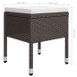 vidaXL Juego de comedor de jardín de 5 piezas marrón vidaXL Juego de comedor de jardín de 5 piezas marrón