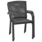 vidaXL Juego muebles de comedor de jardín de 5 piezas acero antracita vidaXL Juego muebles de comedor de jardín de 5 piezas acero antracita