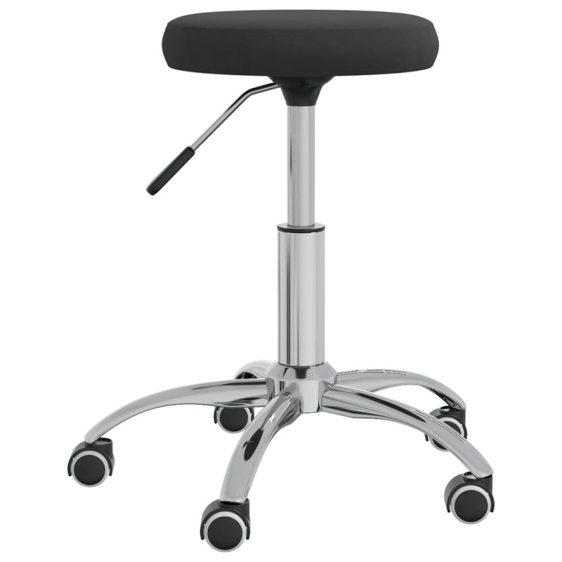 vidaXL Taburete de masajes terciopelo negro vidaXL Taburete de masajes terciopelo negro