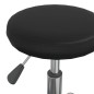 vidaXL Taburete de masaje cuero sintético negro