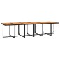 vidaXL Juego comedor jardín 13 pzas con cojines ratán sintético negro vidaXL Juego comedor jardín 13 pzas con cojines ratán sintético negro