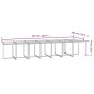 vidaXL Set comedor de jardín con cojines 15 pzas ratán sintético negro vidaXL Set comedor de jardín con cojines 15 pzas ratán sintético negro