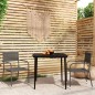 vidaXL Juego de comedor para jardín 3 piezas gris vidaXL Juego de comedor para jardín 3 piezas gris