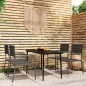 vidaXL Juego de comedor de jardín 5 piezas gris vidaXL Juego de comedor de jardín 5 piezas gris