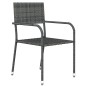 vidaXL Juego de comedor de jardín 5 piezas gris vidaXL Juego de comedor de jardín 5 piezas gris