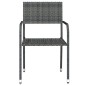 vidaXL Juego de comedor de jardín 5 piezas gris vidaXL Juego de comedor de jardín 5 piezas gris