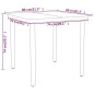 vidaXL Juego de comedor para jardín 3 piezas gris vidaXL Juego de comedor para jardín 3 piezas gris