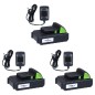 vidaXL Set de herramientas eléctricas de jardín sin cable 3 piezas vidaXL Set de herramientas eléctricas de jardín sin cable 3 piezas