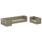 vidaXL Set de muebles de jardín 8 pzas y cojines ratán sintético gris vidaXL Set de muebles de jardín 8 pzas y cojines ratán sintético gris