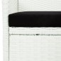 vidaXL Set comedor de jardín 7 pzas con cojines ratán sintético blanco vidaXL Set comedor de jardín 7 pzas con cojines ratán sintético blanco