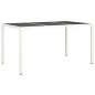 vidaXL Set comedor de jardín 7 pzas con cojines ratán sintético blanco vidaXL Set comedor de jardín 7 pzas con cojines ratán sintético blanco