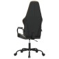 vidaXL Silla gaming cuero sintético negro y dorado vidaXL Silla gaming cuero sintético negro y dorado