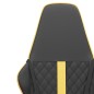 vidaXL Silla gaming cuero sintético negro y dorado vidaXL Silla gaming cuero sintético negro y dorado