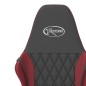 vidaXL Silla gaming cuero sintético negro y rojo vino tinto vidaXL Silla gaming cuero sintético negro y rojo vino tinto