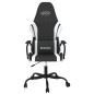 vidaXL Silla gaming cuero sintético negro y blanco vidaXL Silla gaming cuero sintético negro y blanco