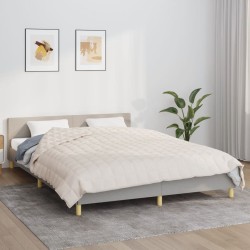 vidaXL Manta con peso tela color crema claro 220x240 cm 15 kg