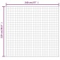 vidaXL Manta con peso tela color crema claro 220x240 cm 11 kg