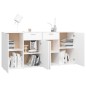 vidaXL Aparador de madera de ingeniería negro 160x36x75 cm vidaXL Aparador de madera de ingeniería negro 160x36x75 cm