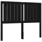vidaXL Estructura cama de matrimonio con cabecero madera maciza negra vidaXL Estructura cama de matrimonio con cabecero madera maciza negra