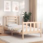 vidaXL Estructura de cama con cabecero madera maciza vidaXL Estructura de cama con cabecero madera maciza