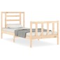 vidaXL Estructura de cama con cabecero madera maciza vidaXL Estructura de cama con cabecero madera maciza