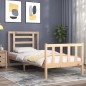 vidaXL Estructura de cama con cabecero madera maciza vidaXL Estructura de cama con cabecero madera maciza